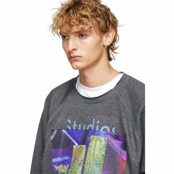 Acne Studios Fletcher Video Print Graphic Pull Over Sweater - Picture 6 of 11